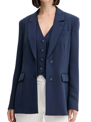 WOMEN'S JACKET - GUESS APPAREL BLUE - W5YN46 WGHC2