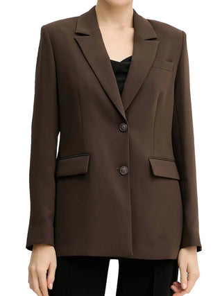 WOMEN'S JACKET - GUESS APPAREL BROWN - W5YN46 WGHC2