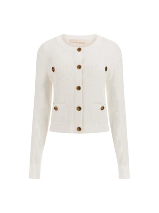 WOMEN'S CARDIGAN - GUESS APPAREL CREAM - W5YR09 Z0130