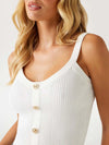 WOMEN'S TOP - GUESS APPAREL CREAM - W5YR10 Z0130 3