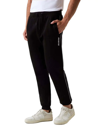 MEN'S TRACKSUIT PANTS - GUESS ATHLEISURE BLACK - Z2YB09 KB3P2