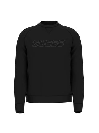 MEN'S SWEATSHIRT - GUESS ATHLEISURE BLACK - Z4YQ16 KAIJ1