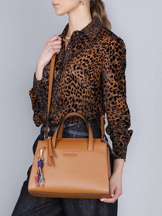 WOMEN'S HANDBAG - CAFE NOIR LEATHER - C3WA0901 4