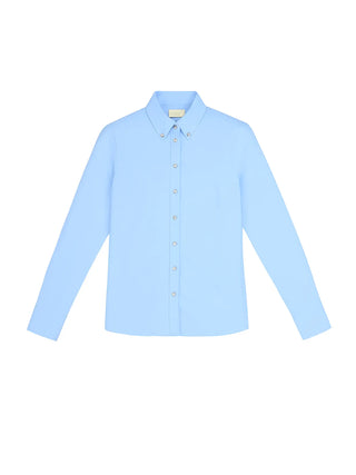 WOMEN'S SHIRT - GAUDI JEANS LIGHT BLUE - 521BD45006
