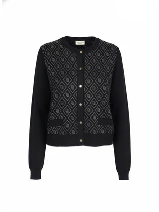 WOMEN'S CARDIGAN - GAUDI JEANS BLACK - 521BD53002