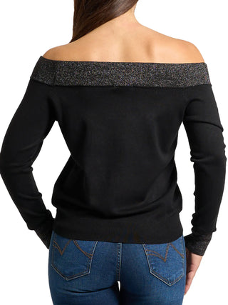 WOMEN'S SWEATER - GAUDI JEANS BLACK - 521BD53015 2