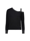 WOMEN'S SWEATER - GAUDI JEANS BLACK - 521BD53022 1