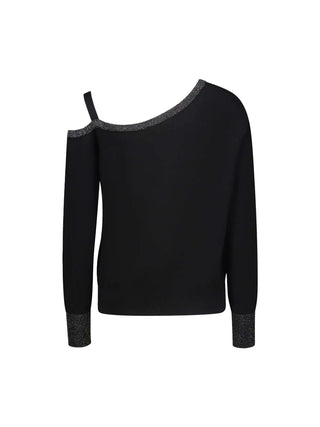 WOMEN'S SWEATER - GAUDI JEANS BLACK - 521BD53022 2