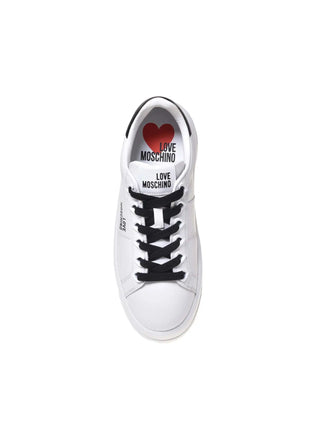 WOMEN'S SNEAKERS - LOVE MOSCHINO WHITE-BLACK - JA15315G0NIA1 4