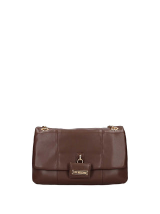 WOMEN'S SHOULDER BAG - LOVE MOSCHINO BROWN - JC4359PP0NKN0
