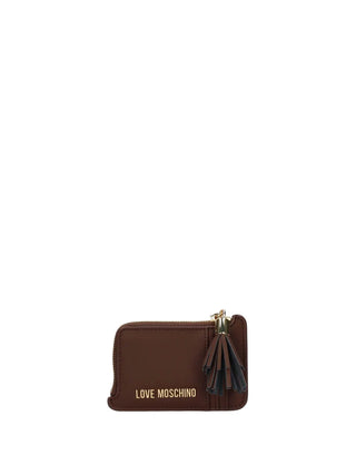 WOMEN'S WALLET - LOVE MOSCHINO BROWN - JC5691PP0NKD0