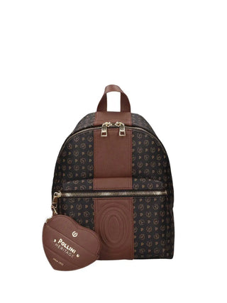 WOMEN'S BACKPACK - POLLINI BLACK-BROWN - TE8412PP03Q1Z