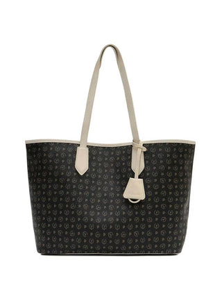 WOMEN'S SHOULDER BAG - POLLINI BLACK-IVORY - TE8427PP06Q11
