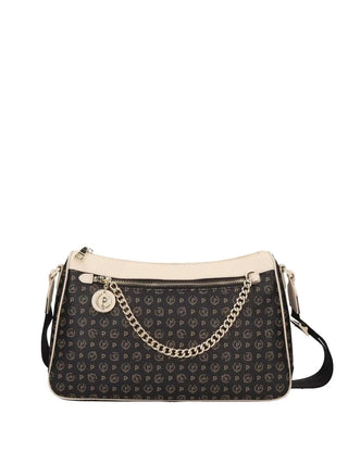 WOMEN'S SHOULDER BAG - POLLINI BLACK-IVORY - TE8526PP0IQ11