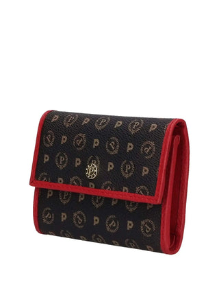 WOMEN'S WALLET - POLLINI BLACK-RED - TE9006PP04Q11 2