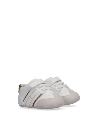 GIRLS' SNEAKERS - TOMMY HILFIGER WHITE-BEIGE - T0A9-33962-1755 2
