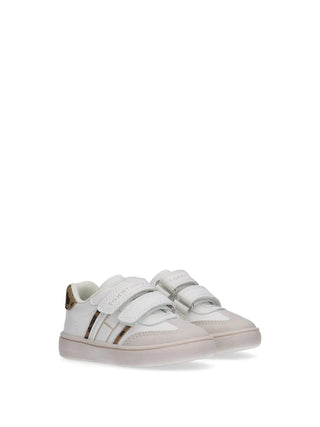 GIRLS' SNEAKERS - TOMMY HILFIGER WHITE-BEIGE - T1A9-33969-1842 2