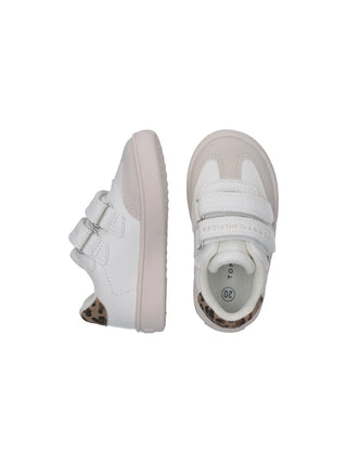 GIRLS' SNEAKERS - TOMMY HILFIGER WHITE-BEIGE - T1A9-33969-1842 4