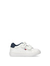 UNISEX SNEAKERS FOR CHILDREN - TOMMY HILFIGER WHITE-BLUE - T1X9-34062-1355 1