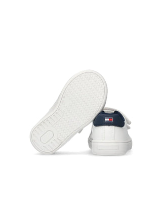 UNISEX SNEAKERS FOR CHILDREN - TOMMY HILFIGER WHITE-BLUE - T1X9-34062-1355 5