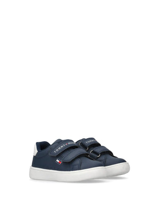 UNISEX SNEAKERS FOR CHILDREN - TOMMY HILFIGER BLUE-WHITE - T1X9-34062-1355 2
