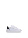 UNISEX SNEAKERS FOR CHILDREN - CALVIN KLEIN WHITE-BLACK - V1X9-83151-1355 1