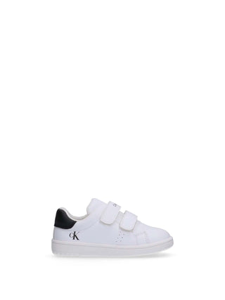 UNISEX SNEAKERS FOR CHILDREN - CALVIN KLEIN WHITE-BLACK - V1X9-83151-1355