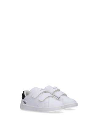 UNISEX SNEAKERS FOR CHILDREN - CALVIN KLEIN WHITE-BLACK - V1X9-83151-1355 2