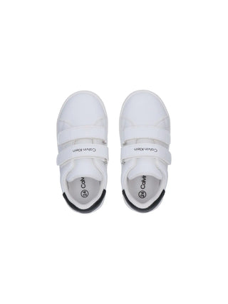 UNISEX SNEAKERS FOR CHILDREN - CALVIN KLEIN WHITE-BLACK - V1X9-83151-1355 3