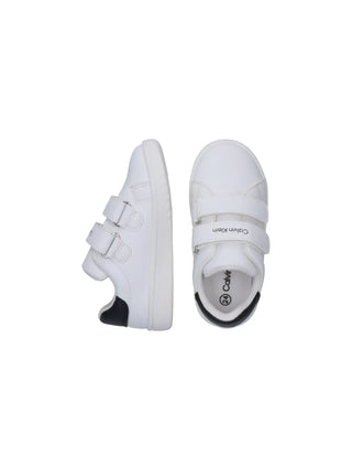 UNISEX SNEAKERS FOR CHILDREN - CALVIN KLEIN WHITE-BLACK - V1X9-83151-1355 4