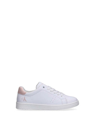 GIRL'S SNEAKERS - CALVIN KLEIN WHITE-PINK - V3A9-83089-1355