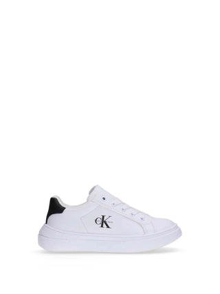 UNISEX SNEAKERS - CALVIN KLEIN WHITE-BLACK - V3X9-83165-1355