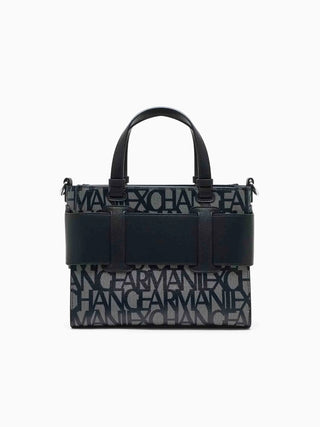 WOMEN'S SHOULDER BAG - ARMANI EXCHANGE BEIGE-BLACK - 942690 3F742 2