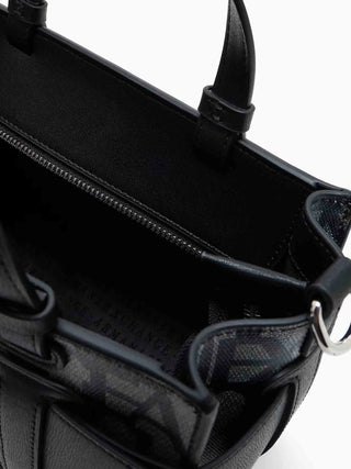 WOMEN'S SHOULDER BAG - ARMANI EXCHANGE BEIGE-BLACK - 942690 3F742 3