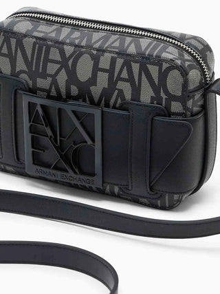 WOMEN'S SHOULDER BAG - ARMANI EXCHANGE BEIGE-BLACK - 942699 3F742 5