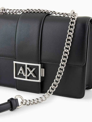 WOMEN'S SHOULDER BAG - ARMANI EXCHANGE BLACK - XW000070 AF12039 4