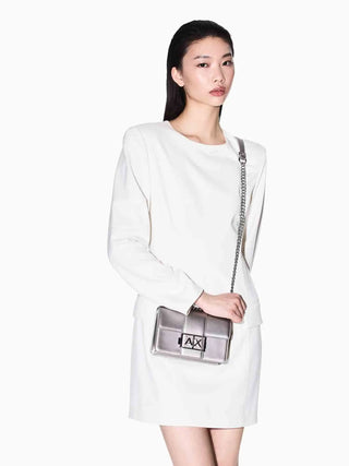 WOMEN'S SHOULDER BAG - ARMANI EXCHANGE GREY - XW000071 AF12039 6