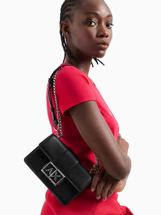 WOMEN'S SHOULDER BAG - ARMANI EXCHANGE BLACK - XW000071 AF12039 6