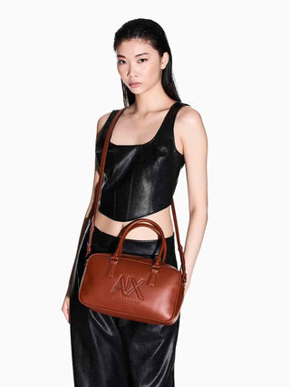 WOMEN'S HANDBAG - ARMANI EXCHANGE BROWN - XW001566 AF15634 6