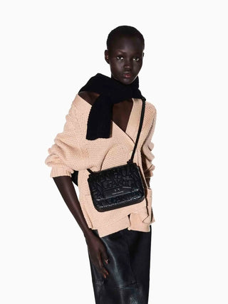 WOMEN'S SHOULDER BAG - ARMANI EXCHANGE BLACK - XW001577 AF15774 6