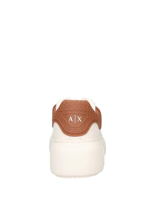 WOMEN'S SNEAKERS - ARMANI EXCHANGE WHITE-BROWN - XW002149 AF19528 5