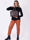 WOMEN'S HANDBAG - GATTINONI ROMA BROWN - BENDN8609WVW 4