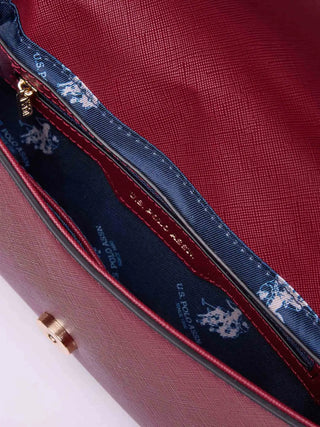WOMEN'S SHOULDER BAG - US POLO ASSN. BURGUNDY - BEUQC6456WVP 3