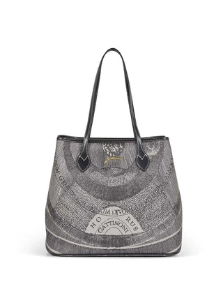 WOMEN'S SHOULDER BAG - GATTINONI GREY-BLACK - BIGPL6434WPQ