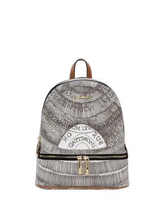 WOMEN'S BACKPACK - GATTINONI BLACK-TAN - BIGPL6439WPQ