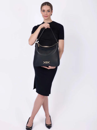 HOBO DONNA - GATTINONI ROMA NERO - BIN7L8723WWI 4