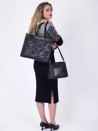 WOMEN'S SHOULDER BAG - GATTINONI ROMA BLACK - BINF08685WVP 5