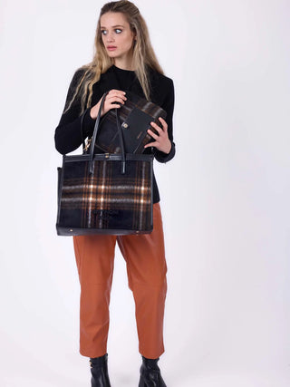 BORSA A SPALLA DONNA - GATTINONI ROMA NERO - BINF08686WZC 4