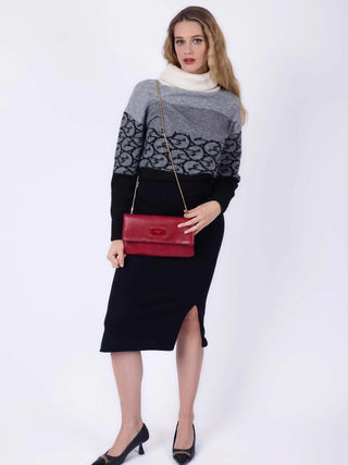 WOMEN'S CLUTCH BAG - GATTINONI ROMA RED - BINFP8711WVP 4