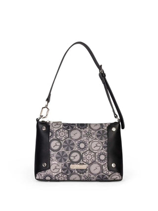 WOMEN'S SHOULDER BAG - GATTINONI ROMA GRAY-BLACK - BINTD8396WZT